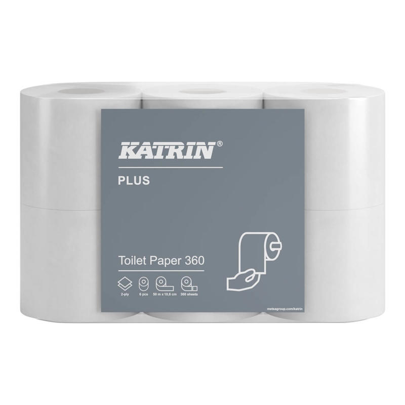 Toiletpapir Katrin 360 Plus 2 lags 50m 42 rl.