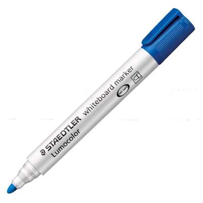 Whiteboard marker Staedtler 351 blå Lumocolor 2,0mm rund