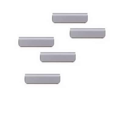 Klemme DURAFIX CLIP 60mm magnetisk selvklæb. 5 stk/pk sølv