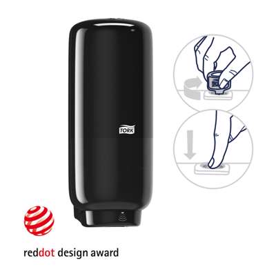 Dispenser Tork sæbe S4 sort t/skumsæbe 1l Sensor 561608