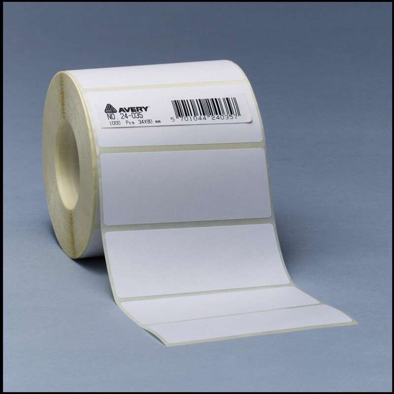 Etiketter på rulle 34x90mm 24-035 1000stk/pk