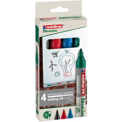 Whiteboard marker Edding 28 EcoLine ass. 1,5-3mm rund