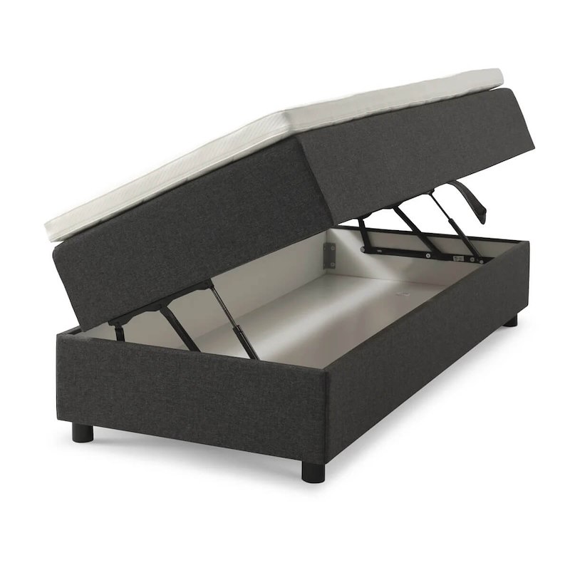 Seng Lexpo Living Space m/ opbevaring 200x160cm antracit