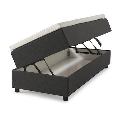 Seng Lexpo Living Space m/ opbevaring 200x160cm antracit