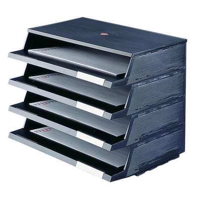 Brevbakker Twin Panorama sort 2100-1 4bakker/stk