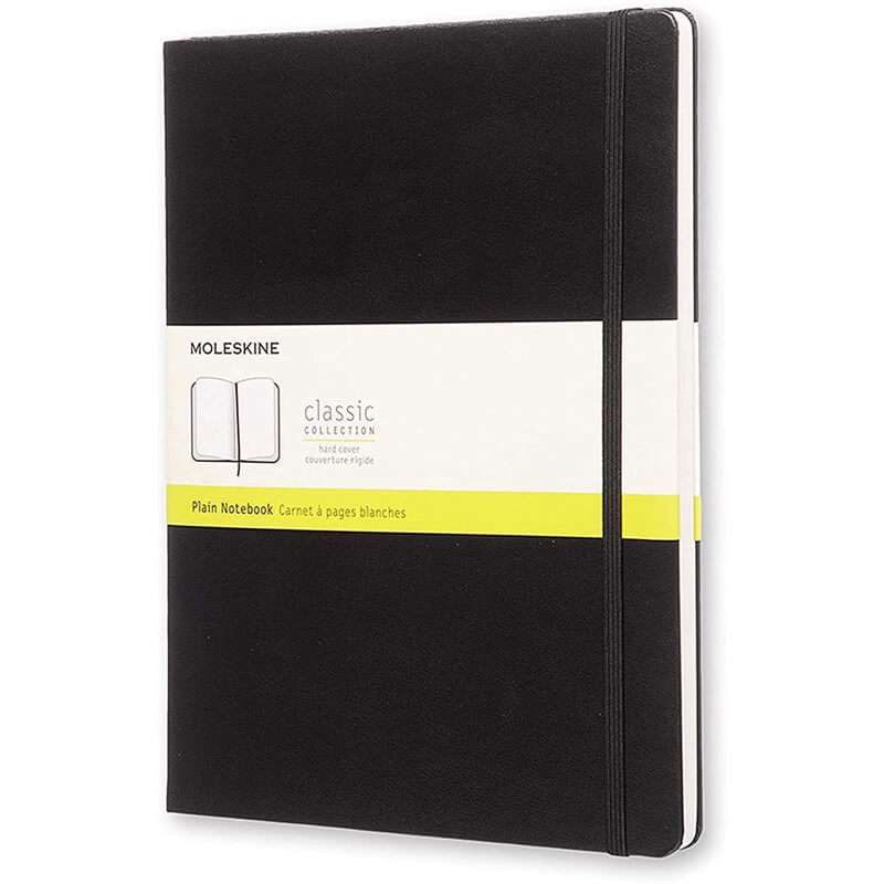 Notesbog Moleskine Classic hard ulin. XL 19x25cm sort
