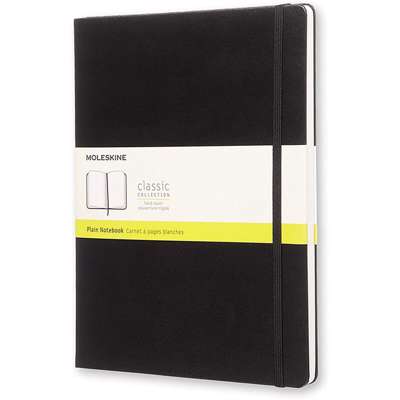 Notesbog Moleskine Classic hard ulin. XL 19x25cm sort