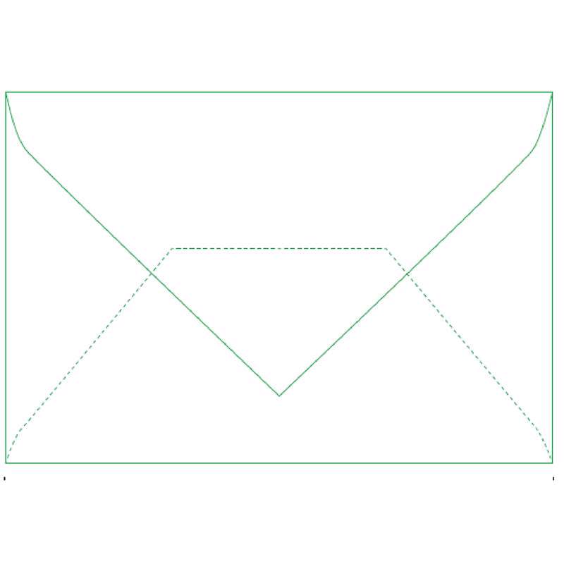 Kortkonvolut 80g hvid 78x115mm 500stk/pak