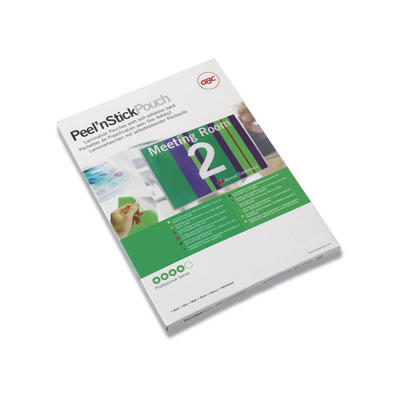 Lamineringslomme A4 125mic selvklæbende klar pk./100 stk.