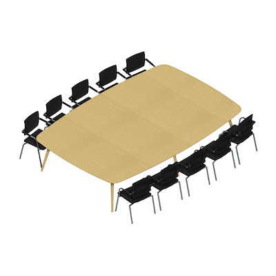 Konferencebord Dencon XL 1904 360x240 HPL eg/eg