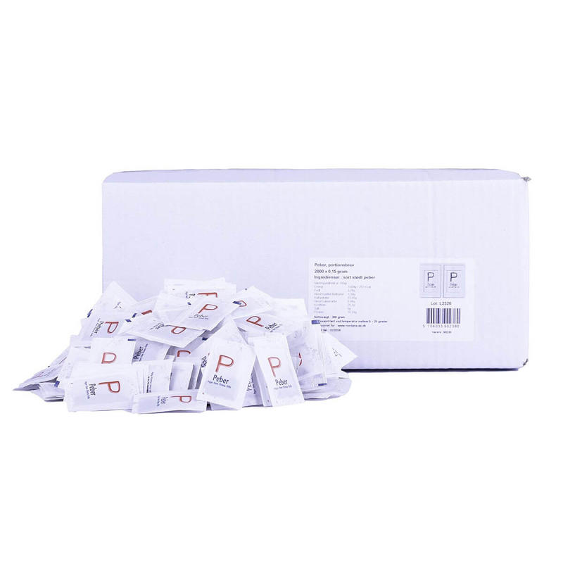 Peber - salt og peber breve 2000stk/pk