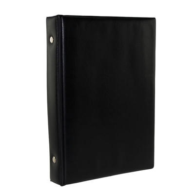 Telefon- & visitkortringbind sort 145x200mm