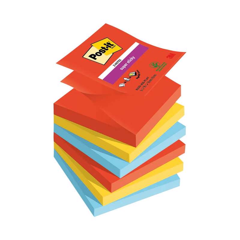 Post-it notes R330 Super Sticky Z-notes 76x76mm playful