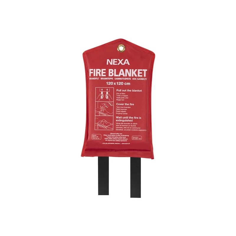 Brandtæppe 120x120cm silikone /FBS-120