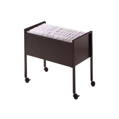 Hængemappevogn ECONOMY 80 A4 sort m/4 hjul