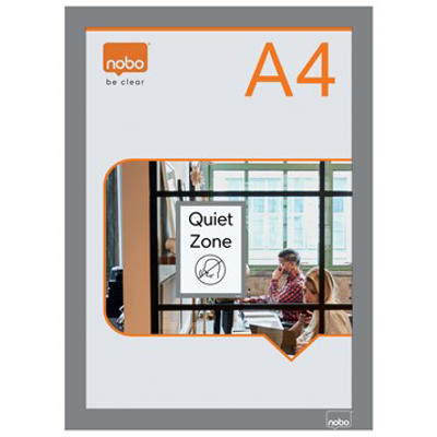 Inforamme Nobo A4 magnetisk selvkl. alu pk./2