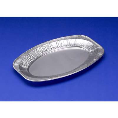 Cateringfad oval mellem 43x29x2,5cm glat stk.