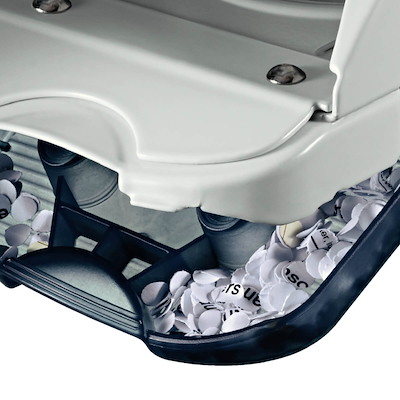 Hulapparat Leitz 4-huls m/skinne t/25ark 5012 off white