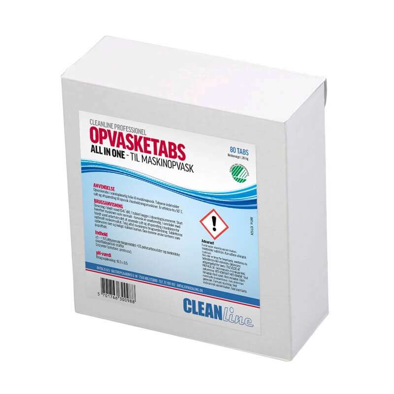Opvasketabs Cleanline All-in-one 80stk