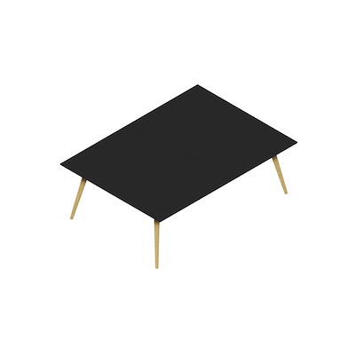 Konferencebord Dencon XL 1915 220x160 HPL sort/eg
