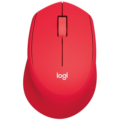 Mus Logitech M330 Silent Plus wireless rød