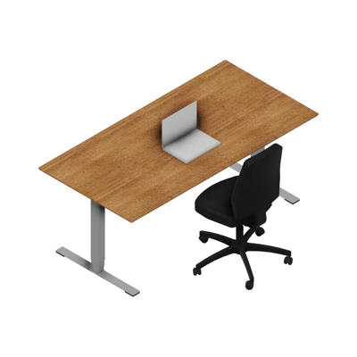 Hæve-sænkebord Dencon 11798 1800x900 alu stel valnød pl