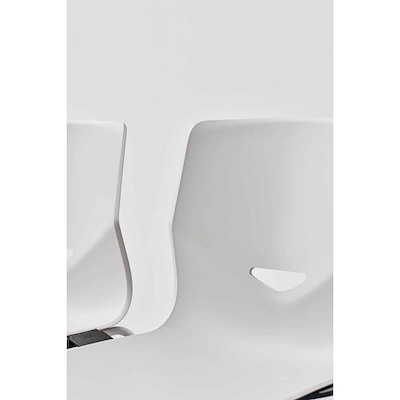 Kantinestol FourSure 44 moss, sort stel