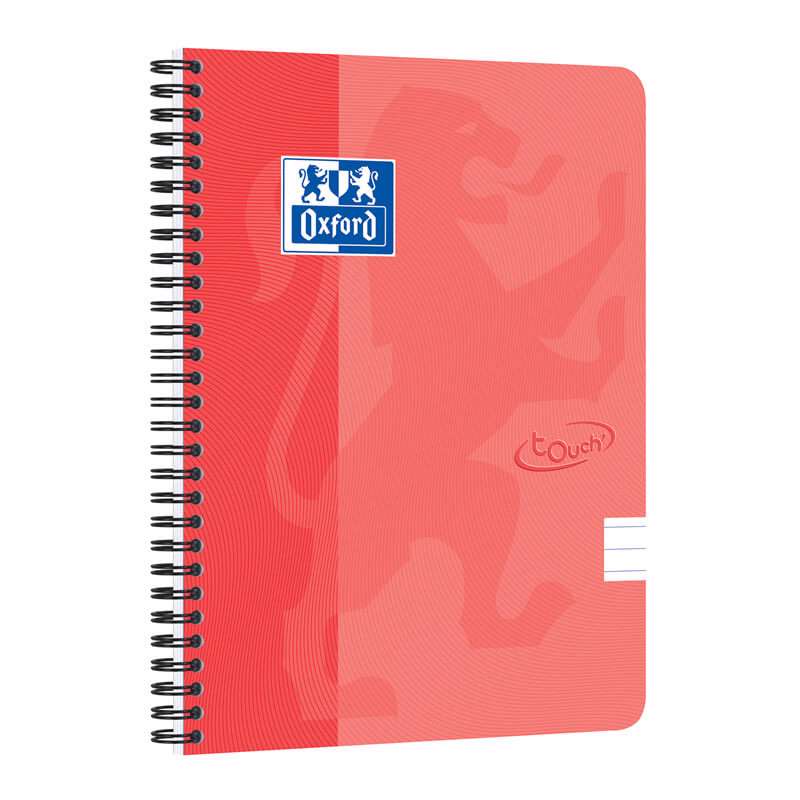 Notesbog Oxford Touch A5+ linieret 70ark 90g orange