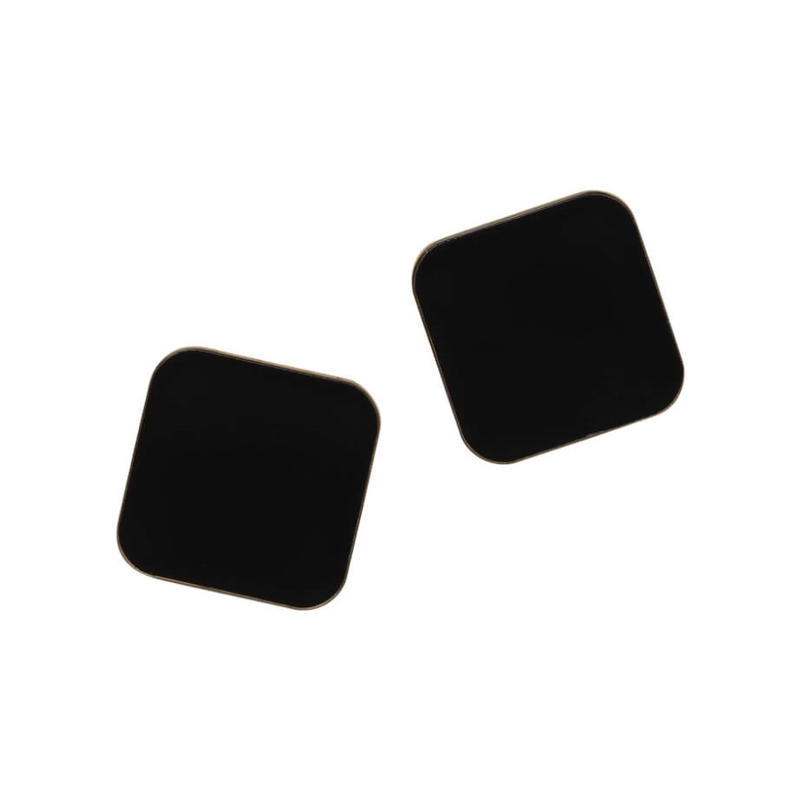 Magnet Superstærk Naga akryl 2,5x2,5cm sort 2stk/pk