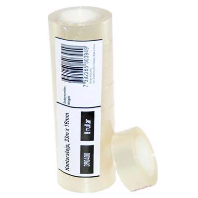 Tape PP bnt/Office klar 19mmx33m