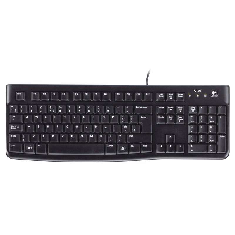 Tastatur Logitech K120 Business Keyboard sort Nordisk
