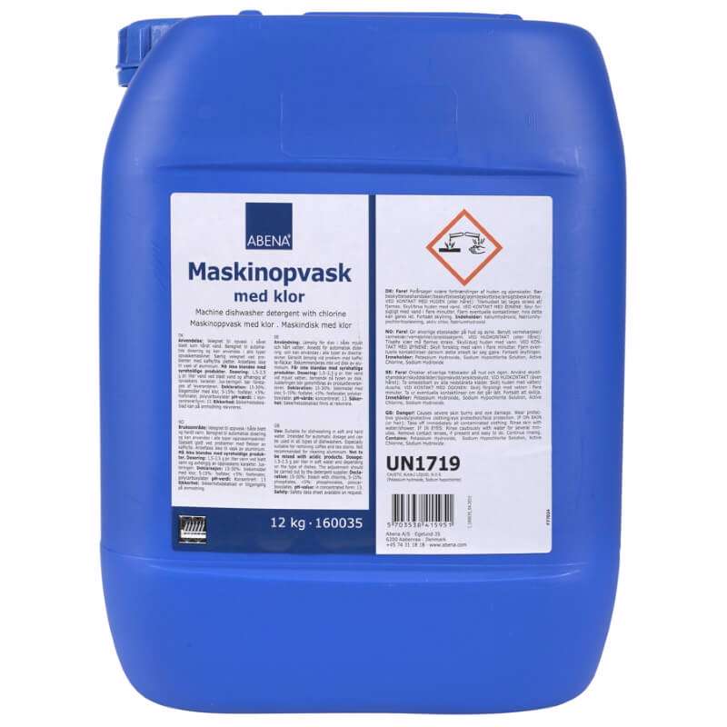 Maskinopvaskemiddel Abena m/klor 10L