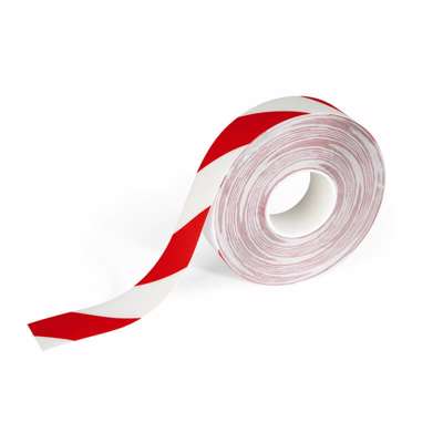 Tape advarsels Duraline Strong 50mmx30m 0,7mm rød/hvid