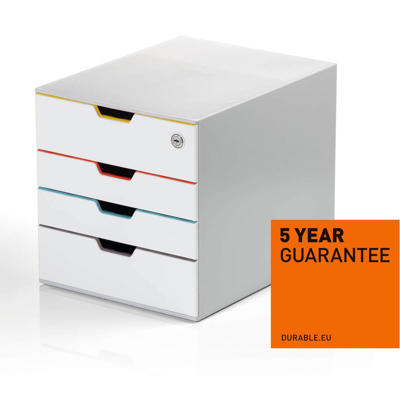 Skuffekabinet Durable VARICOLOR MIX SAFE 4 m/4 skuffer & lås