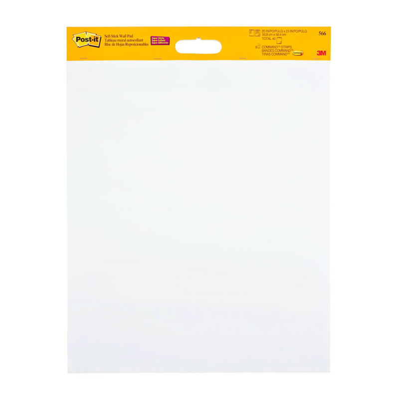 Flipover Post-it 566W MeetingCharts ulin. 60.9x50.8 2x20 ark