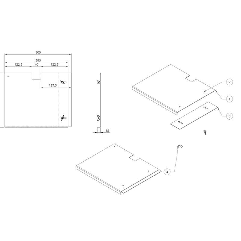 Hylde affaldssortering Bica OneSize 55-65L m/magneter