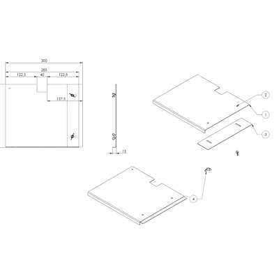 Hylde affaldssortering Bica OneSize 55-65L m/magneter