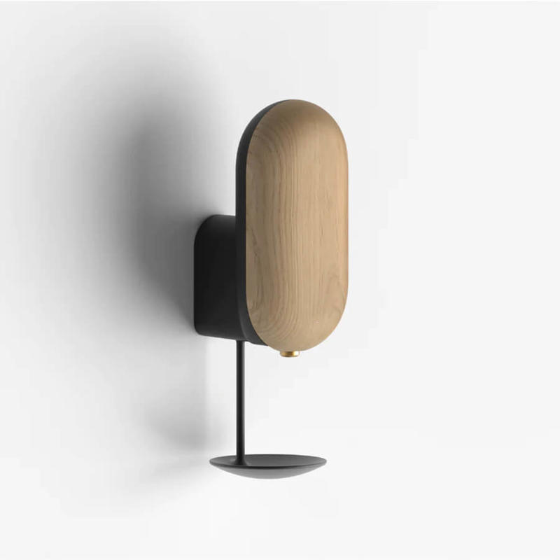 Dispenser desinfektion Details vægmodel lys eg/ sort