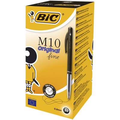 Kuglepen Bic Clic sort Fine M10 51630
