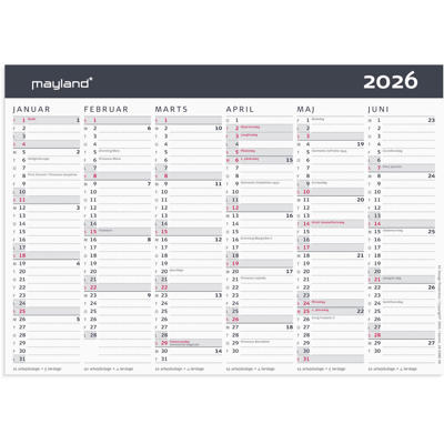 Kontorkalender Moderne A5 2026