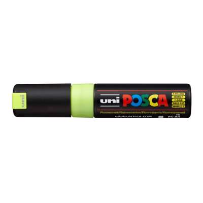 Marker Uni Posca PC-8K, fluo yellow