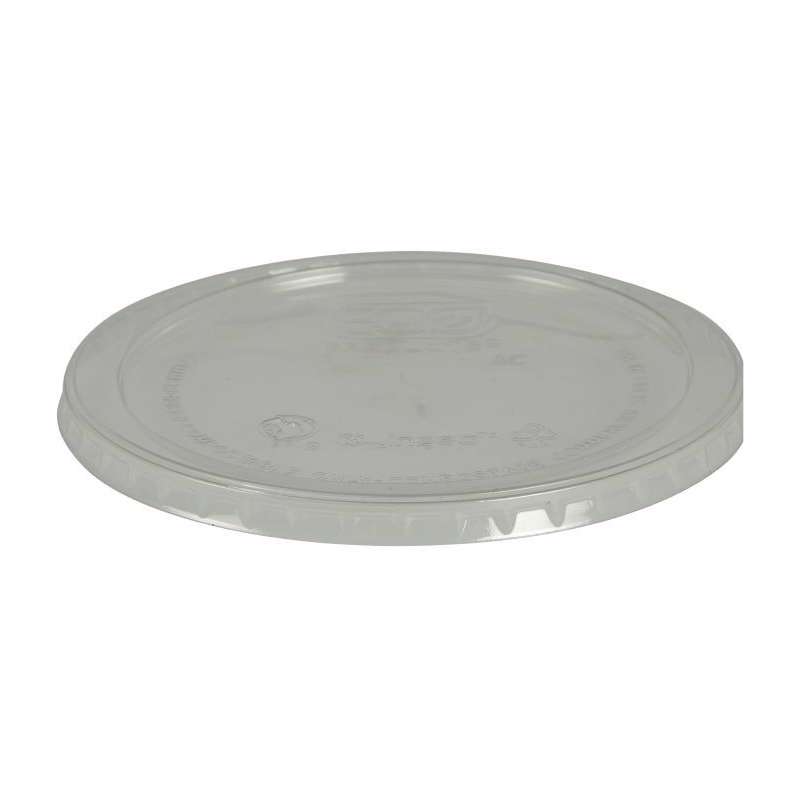 Låg PLA snap-on rund Ø12cm 50stk klar