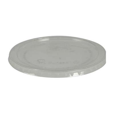 Låg PLA snap-on rund Ø12cm 50stk klar