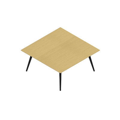 Konferencebord Dencon XL 1912 160x160 HPL eg/sort