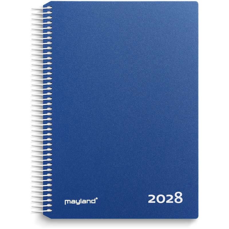 Timekalender 2028 Mayland blå PP-plast