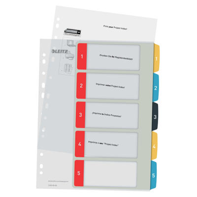 Register Leitz Cosy Maxi 1-5 printbart