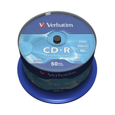 CD-R Verbatim 80min 700MB 52X 50stk/pk