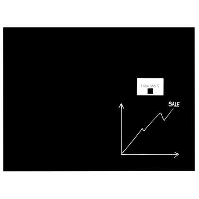 Glastavle Naga magnetisk 600x800mm sort