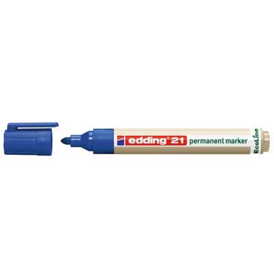 Marker Edding 21 Ecoline blå perm. 1,5-3mm