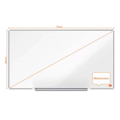 Whiteboard tavle Nobo Widescreen 710x400mm emaljeret hvid